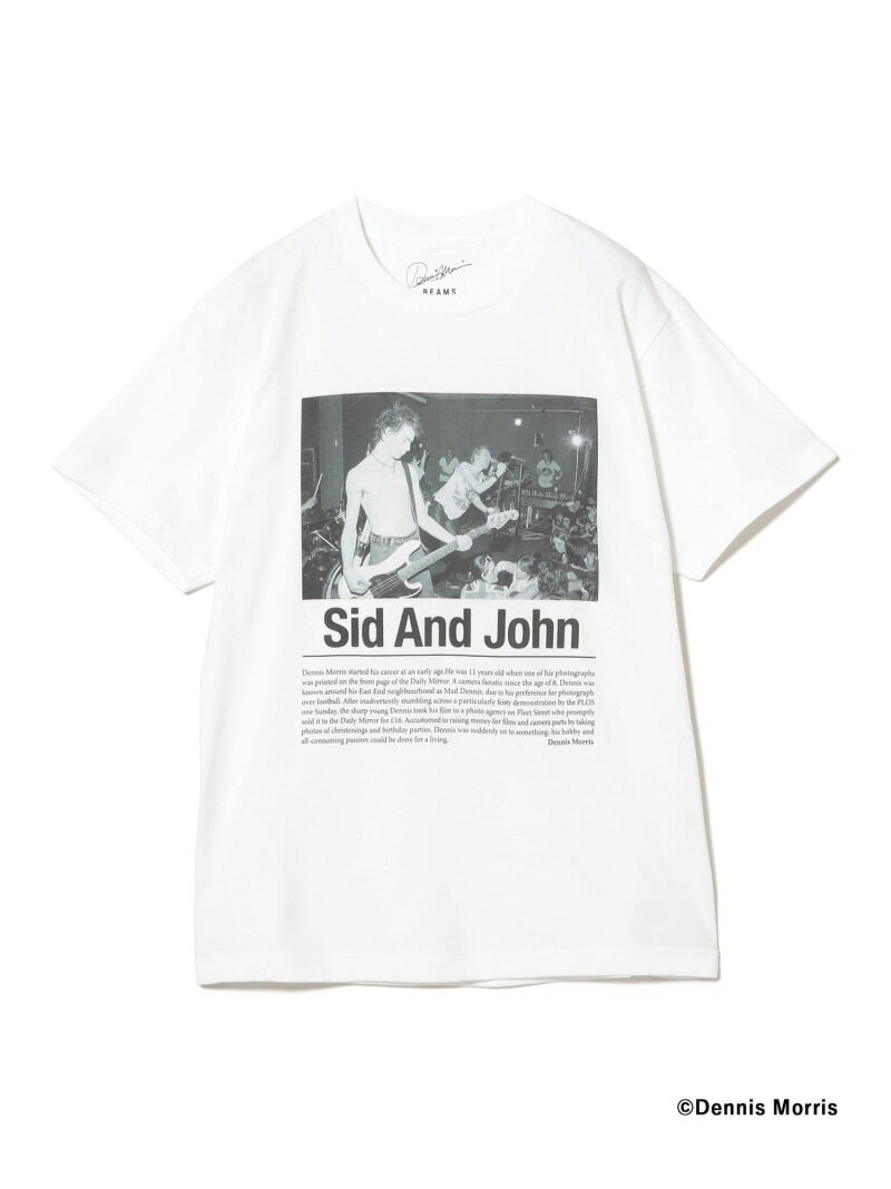 【SALE／30%OFF】BEAMS T 【別注】Dennis Morris / Sid And John T-shirt ビームスT トップス カットソー・Tシャツ ブラック ホワイト【RBA_E】【送料無料】