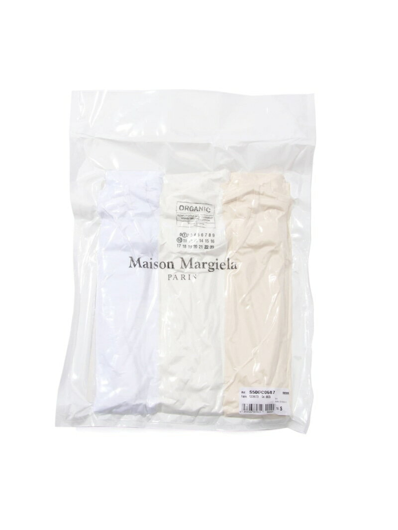 Maison Margiela コットンTシャツ(3枚セット) メゾンマルジェラ トップス カットソー・Tシャツ ホワイト【送料無料】