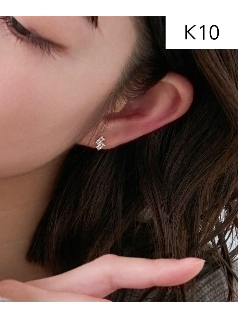 Phoebe 【K10YG】ツインバケットピアス ジュエルアディクト アクセサリー・腕時計 ピアス ゴールド【送料無料】