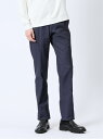 m.f.editorial ストレッチ スリムフィット ノータックスラックス デニム風紺(セットアップ可能) 【25SS】 タカキュー スーツ・フォーマル スー...