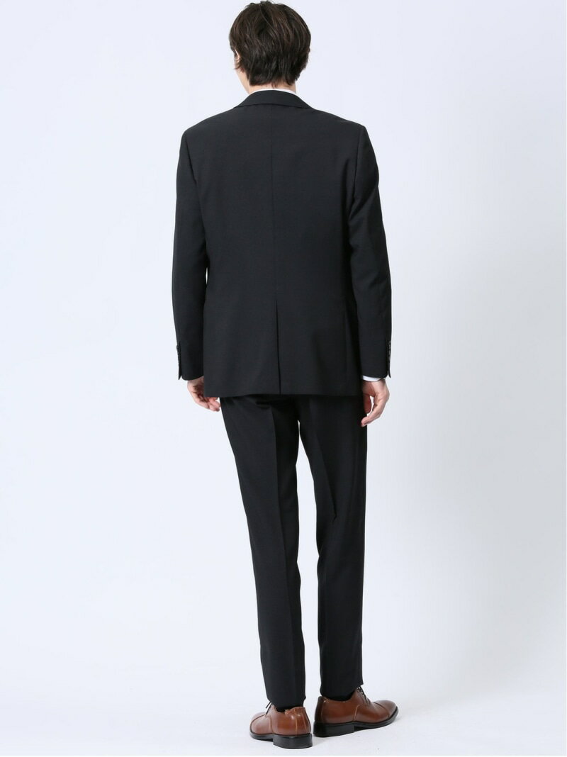 【SALE／30%OFF】m.f.editorial ストレッチウォッシャブル スリムフィット 2ボタン3ピーススーツ 組織黒 タカキュー スーツ・フォーマル セットアップスーツ ブラック【RBA_E】【送料無料】