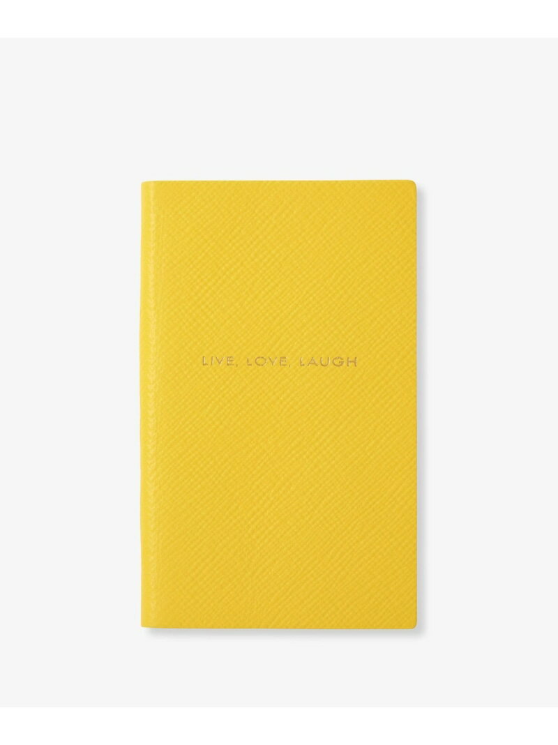 SMYTHSON Pastegrain Panama Live Love Laugh スマイソン 文房具 手帳・メモ帳 イエロー【送料無料】