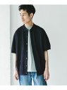 【SALE/40%OFF】URBAN RESEARCH DOORS リネンライクショートスリーブシャツカーディガン アーバンリサーチドアーズ トップス カーディガン ネイビー グレー ブラック【RBA_E】【送料無料】