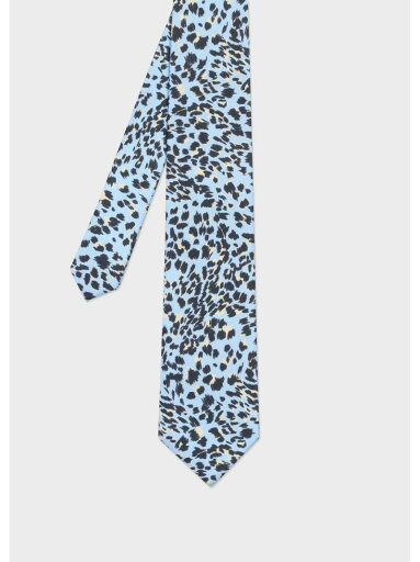 Paul Smith "Leopard" タイ ポール・スミス スーツ・フォーマル ネクタイ・蝶ネクタイ ブルー ネイビー【送料無料】 Paul Smith "Leopard" タイ ポール・スミス スーツ・フォーマル ネクタイ・蝶ネクタイ ブルー ネイビー【送料無料】