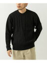 【SALE/65%OFF】EKAL 『UR TECH』アランクルーネックニット アーバンリサーチドアーズ トップス ニット ブラック グリーン ネイビー【RBA...