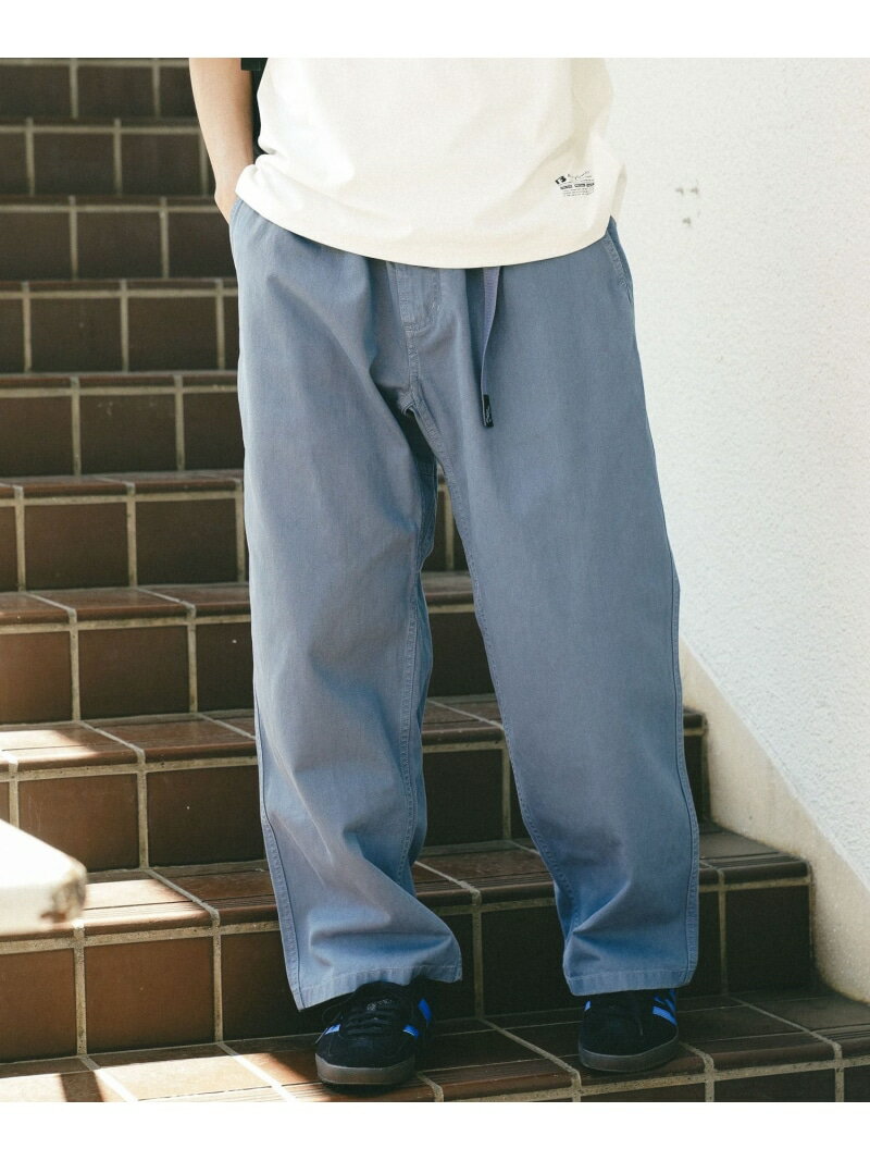 BAYFLOW 【Gramicci(グラミチ)】別注コットンツイルワイドパンツ ベイフロー パンツ その他のパンツ ホワイト ブラック【送料無料】