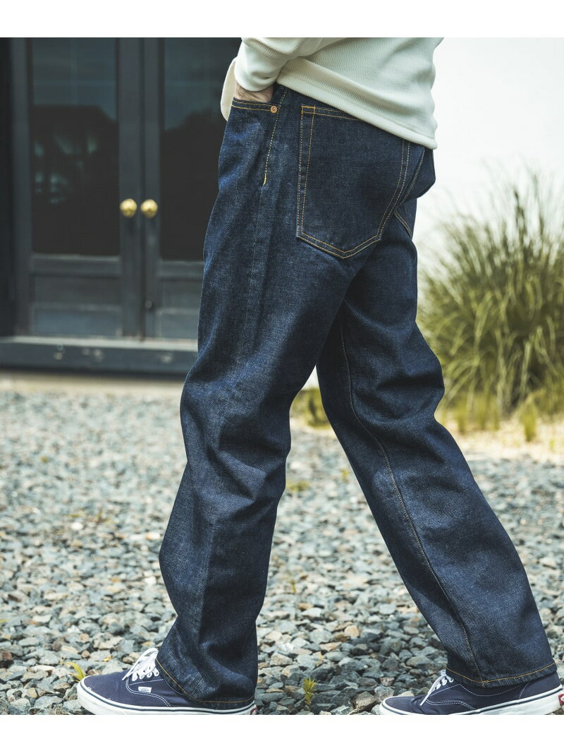 MR.OLIVE 15oz OLD SELVAGE DENIM /WASHED RELAX TAPERED JEANS ミスターオリーブ パンツ ジーンズ デニムパンツ ブルー【送料無料】