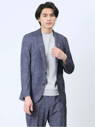 TAKA-Q TechDenim スリムフィット 2ボタンジャケット 紺(セットアップ可能) タカキュー スーツ・フォーマル スーツジャケット ネイビー【送料無料】 TAKA-Q TechDenim スリムフィット 2ボタンジャケット 紺(セットアップ可能) タカキュー スーツ・フォーマル スーツジャケット ネイビー【送料無料】