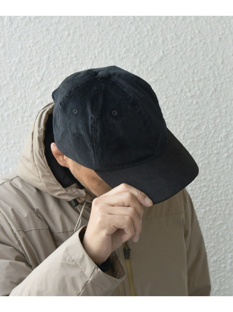 【SALE/40%OFF】SHIPS any SHIPS any: コーデュロイ コンビネーション 6パネル キャップ◇ シップス 帽子 キャップ ブラック ブルー【RBA_E】