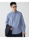 【SALE/40%OFF】SHIPS MEN SHIPS: ワイドカラー ネイビー バリエーション チェック シャツ シップス トップス シャツ・ブラウス ブルー ネイビー ホワイト【RBA_E】【送料無料】