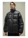 【SALE／50 OFF】BEAUTY YOUTH UNITED ARROWS ＜monkey time＞ FAUX LTHR DOWN JACKET/ダウンジャケット ユナイテッドアローズ アウトレット ジャケット アウター その他のジャケット アウター ブラック【RBA_E】【送料無料】