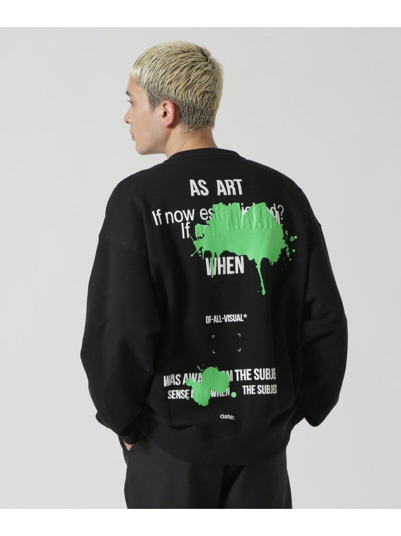 B'2nd A4A/G[tH[G[/PAINT SWEAT CREWNECK vgXEFbgN[lbN r[ZJh gbvX XEFbgEg[i[ ubN zCgyz