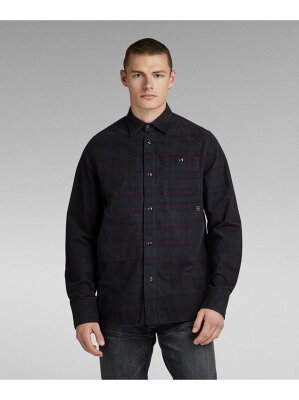 【SALE/50%OFF】G-Star RAW 【公式ショップ】UTILITY PANEL REGULAR SHIRT/ミリタリーデザインレギュラーシャツ ジースターロゥ トップス シャツ・ブラウス ブラック【RBA_E】【送料無料】