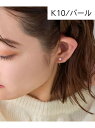 Phoebe 【K10YG】淡水パールフープイヤリング ジュエルアディクト アクセサリー・腕時計 イヤリング・イヤーカフ ゴールド【送料無料】