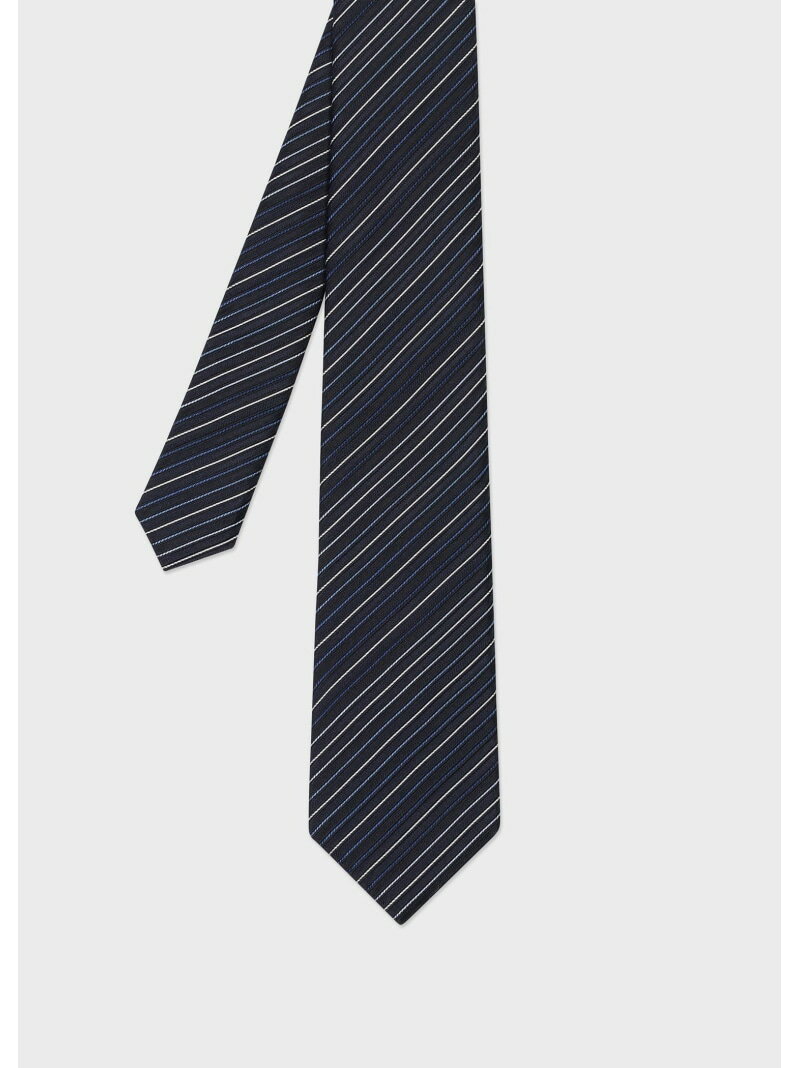 Paul Smith グラデーションストライプ タイ ポール・スミス スーツ・フォーマル ネクタイ・蝶ネクタイ レッド ネイビー【送料無料】