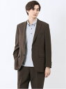 【SALE/10%OFF】m.f.editorial ドットエア サッカーチェック レギュラーフィット 2ボタンジャケット(セットアップ可能) タカキュー スー...