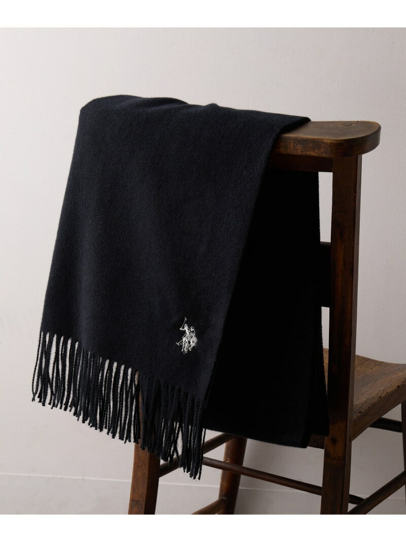 U.S. POLO ASSN. U.S. POLO ASSN./カシミヤタッチマフラー 無地 ギフト プレゼント セットアップセブン..
