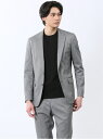 m.f.editorial ストレッチ スリムフィット 2ボタンジャケット ライトデニム調(セットアップ可能) 【25SS】 メンズ セットアップ ジャケット ...