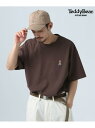 【SALE/26%OFF】BAYFLOW 【TeddyBear/テディベア】天竺半袖Tシャツ【抗菌防臭】 ベイフロー トップス カットソー・Tシャツ ホワイト ブラック ブラウン【RBA_E】(4)