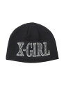 X-girl X-girl/(U)RHNSTN ROMAN LG BNIE エックスガール 帽子 ニット帽・ビーニー ネイビー ブラック グリーン【送料無料】