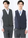 【SALE/10%OFF】TAKA-Q ストレッチウォッシャブル リバーシブル ジレベスト タカキュー スーツ・フォーマル スーツベスト ブルー【RBA_E】【...
