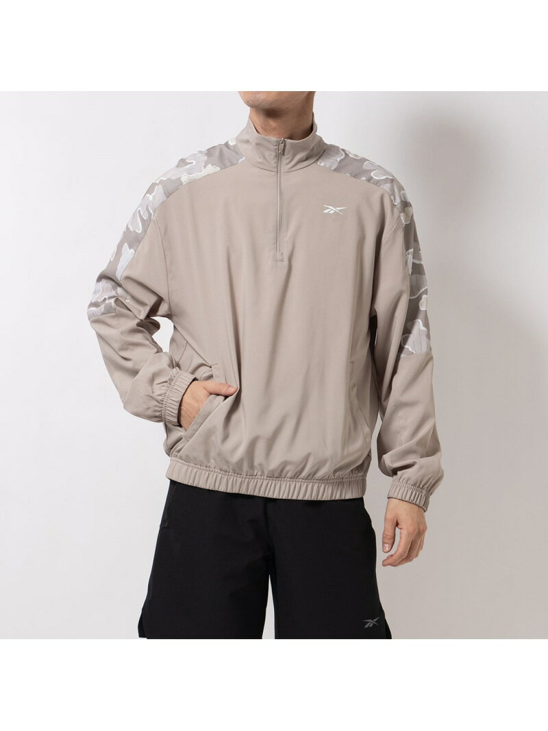 Reebok gC [V J 1/4 Wbvgbv / TRAIN MOTION CAMO 1/4 ZIP TOP [{bN gbvX ̑̃gbvXyz