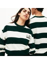 【SALE/30%OFF】LACOSTE 『LACOSTEL!VE』ビッグピッチボーダー裏パイルスウェット ラコステ カットソー スウェット【RBA_E】【送料無料】