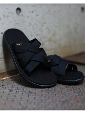 【SALE／10%OFF】B:MING by BEAMS TEVA / VOYA SLIDE　BEAMS　ビームス ビーミング ライフストア バイ ビームス シューズ サンダル/ミュール ブラック カーキ【RBA_E】【送料無料】