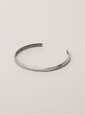 COLLARS LUGG NAGG/ M 【Pirlo/ピルロ】BRASS PLAIN BANGLE/甲丸プレーンバングル ラグナグ アクセサリー・腕時計 ブレスレット・バングル シルバー ゴールド