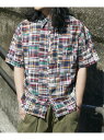 【SALE/18%OFF】VENCE share style MENs インドパッチワークシャツ ヴァンス エクスチェンジ トップス シャツ・ブラウス レッド ...