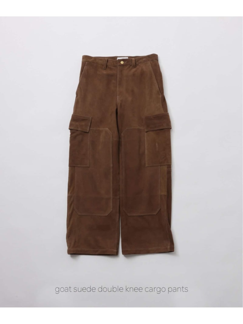 JOURNAL STANDARD 【FOLL/ フォル】goat suede double knee cargo pants ジャーナル スタンダード パンツ その他のパンツ ブラウン【送料無料】