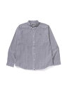 A BATHING APE ONE POINT CHECKED POPLIN LS SHIRT ア ベイシング エイプ トップス シャツ・ブラウス ブルー グレー【送料無料】(4)