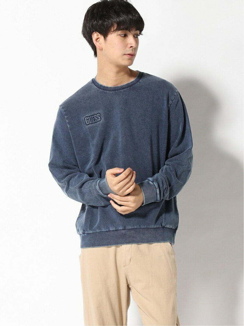 【SALE／30%OFF】GUESS (M)Logo Indigo Sweat ゲス トップス スウェット・トレーナー ブルー【RBA_E】【送料無料】