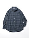 【SALE/40%OFF】FREAK'S STORE タイプライター レギュラーカラーロングスリーブ チェックシャツ 25SS フリークスストア トップス シャツ・ブラウス ベージュ ブラウン ブラック【RBA_E】【送料無料】(4)