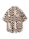 【SALE/30%OFF】TOMORROWLAND MEN コットン 総柄 レギュラーカラーシャツ トゥモローランド トップス シャツ・ブラウス ブルー ブラウン【RBA_E】【送料無料】