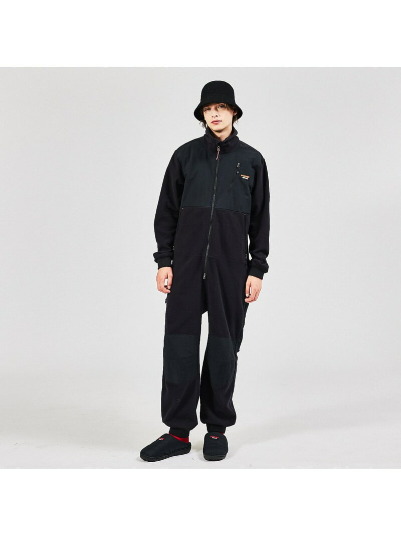 ABAHOUSE LASTWORD 【NANGA/ナンガ】POLARTEC EXPEDITION ALL IN ON アバハウス オールインワン・オーバーオール オーバーオール・サロペット ブラック【送料無料】