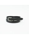 ABAHOUSE LASTWORD 【Made in Japan】シュリンク レザーベルト 25mm アバハウス ファッション雑貨 ベルト ネイビー ブラック【...