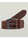 G-Star RAW 【公式ショップ】SMALL ZED BRAIDED BELT/編み込みデザインメッシュレザーベルト ジースターロゥ ファッション雑貨 ベルト ブラウン【送料無料】(4)