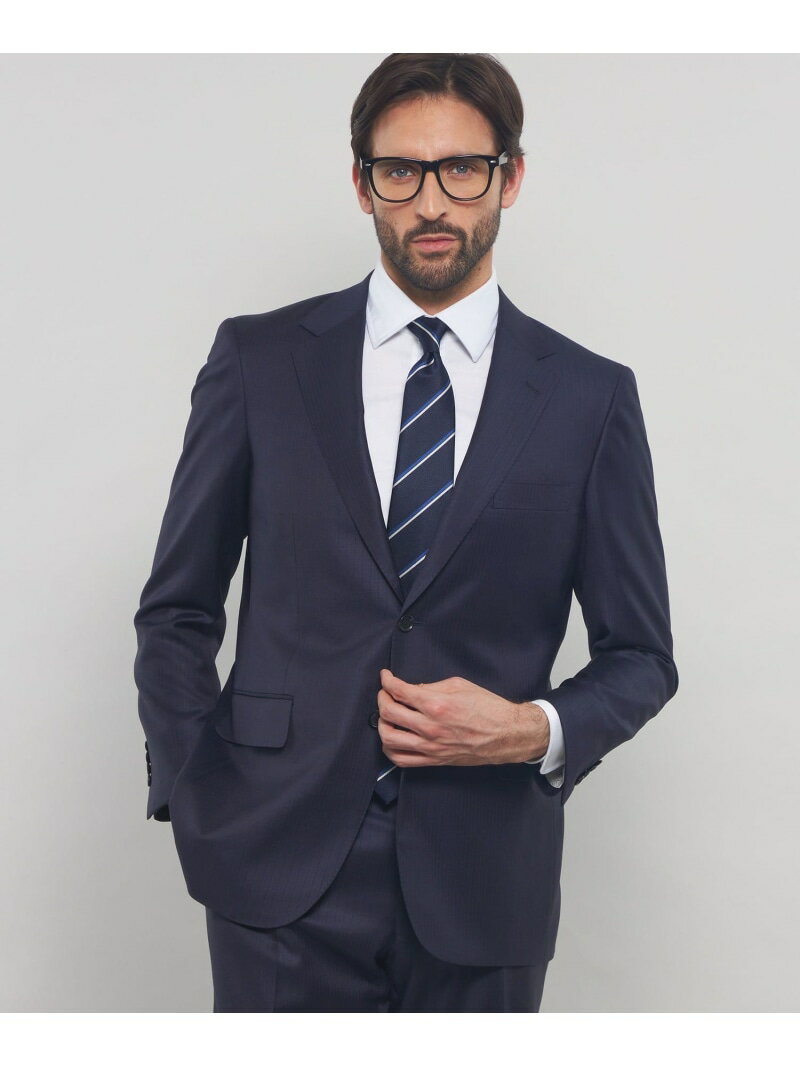 MACKINTOSH LONDON 【OX BRIDGE】【DORMEUIL/ドーメル】シャドーストライプスーツ マッキントッシュ ロンドン スーツ・フォーマル スーツジャケット ネイビー【送料無料】