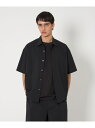 【SALE/30%OFF】monkey time BEAUTY&YOUTH UNITED ARROWS RENU TROシリーズ クロップド ショートスリーブ シャツ -セットアップ対応- ビューティー&ユース ユナイテッドアローズ トップス シャツ・ブラウス グレー ブラック ネイビー【RBA_E】【送料無料】