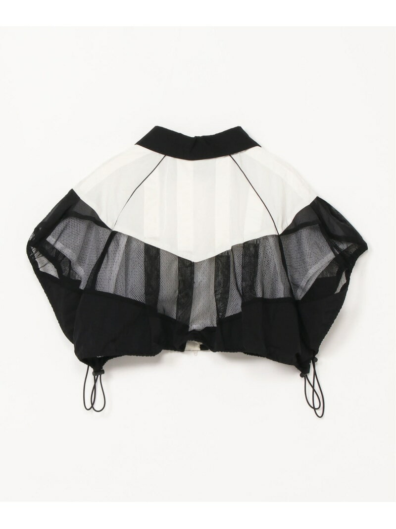 MEGMIURA WARDROBE (U)Tuck panel Jacket メグミウラ ジャケット・アウター ブルゾン・ジャンパー ホワイト ブラック【送料無料】