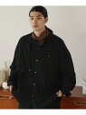 Air Tokyo re: オーバーサイズ アシンメトリー スタンドカラー バックオープン L/S シャツ アプロタス トップス シャツ・ブラウス ホワイト ブラック【送料無料】(4)