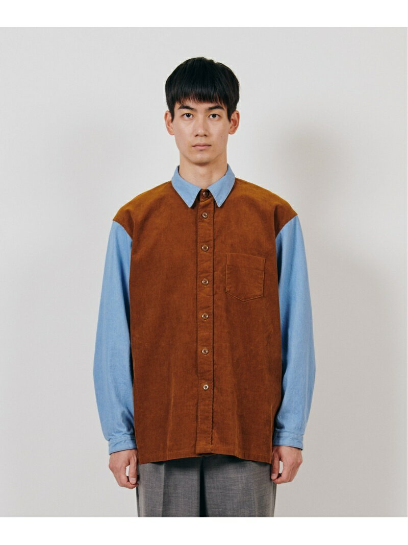 DIGAWEL Denim×Corduroy Shirt ディガウェル トップス シャツ・ブラウス