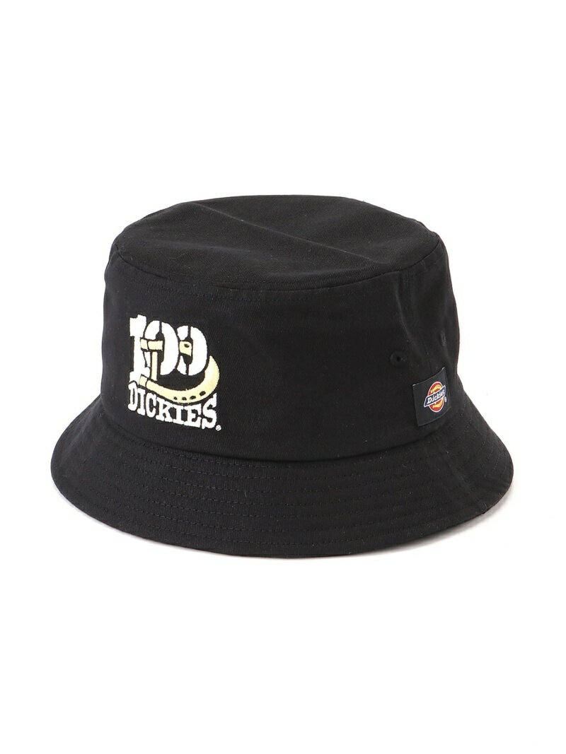 Dickies DICKIES/(U)DK 100th LOGO BUCKET HAT ハンドサイン 帽子 ハット ブラック ブラウン ホワイト