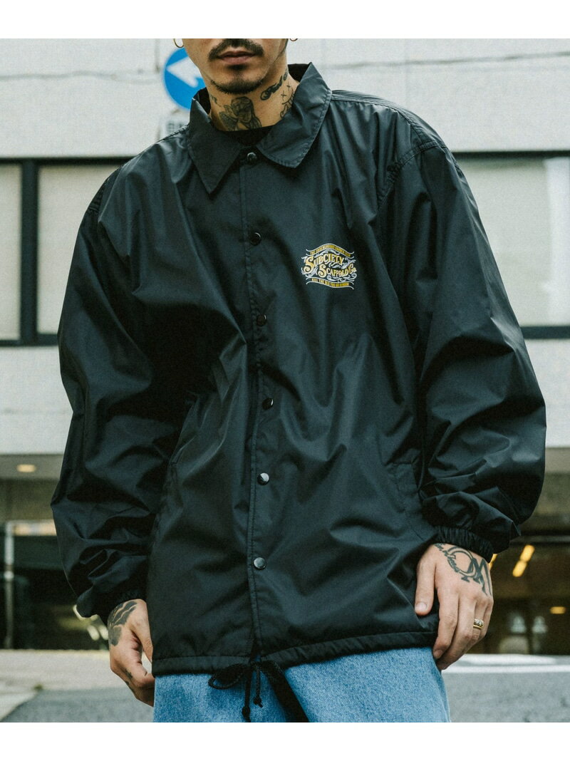 【SALE／50%OFF】Subciety VARIETY COACH JKT サブサエティ ジャケット・アウター ナイロンジャケット ブラック【RBA_E】【送料無料】