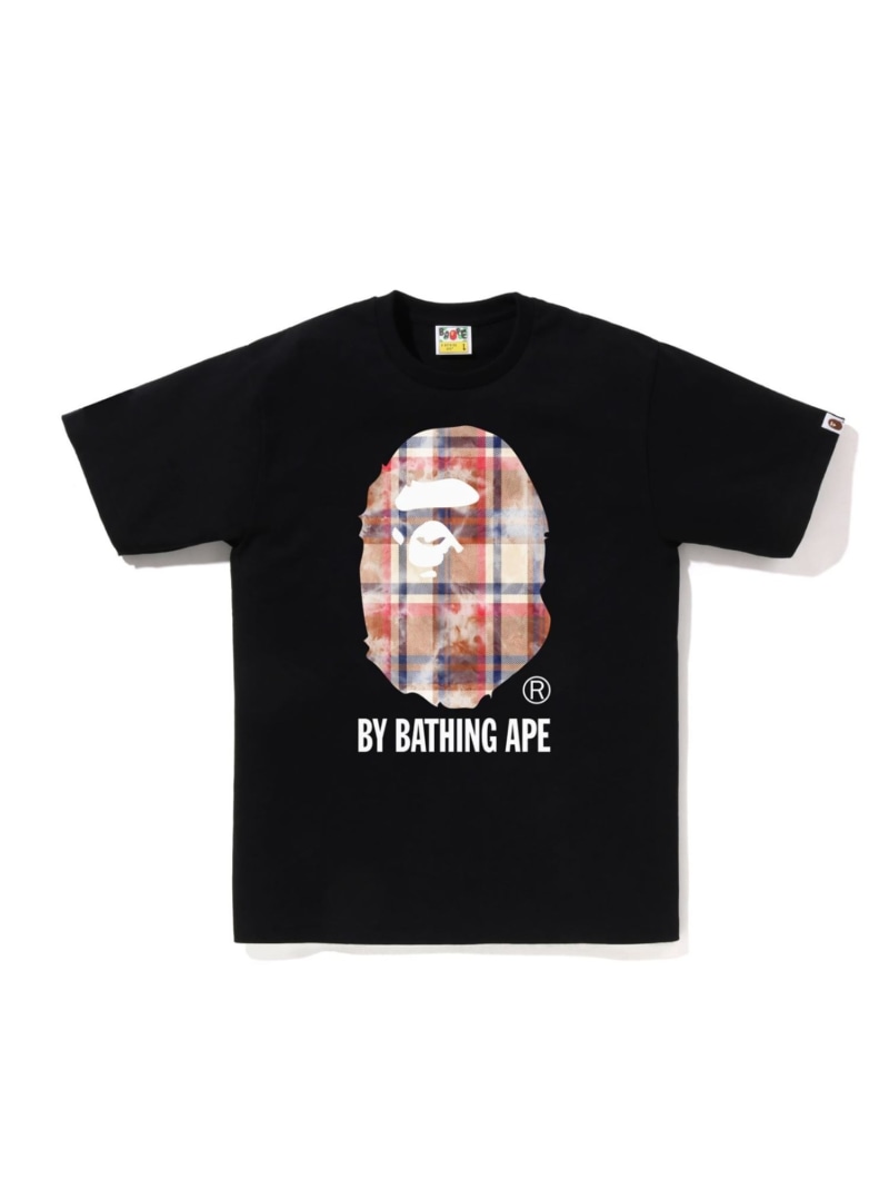 A BATHING APE BLEACHED BAPE CHECK BY BATHING APE TEE A xCVO GCv gbvX Jbg\[ETVc ubN zCgyz