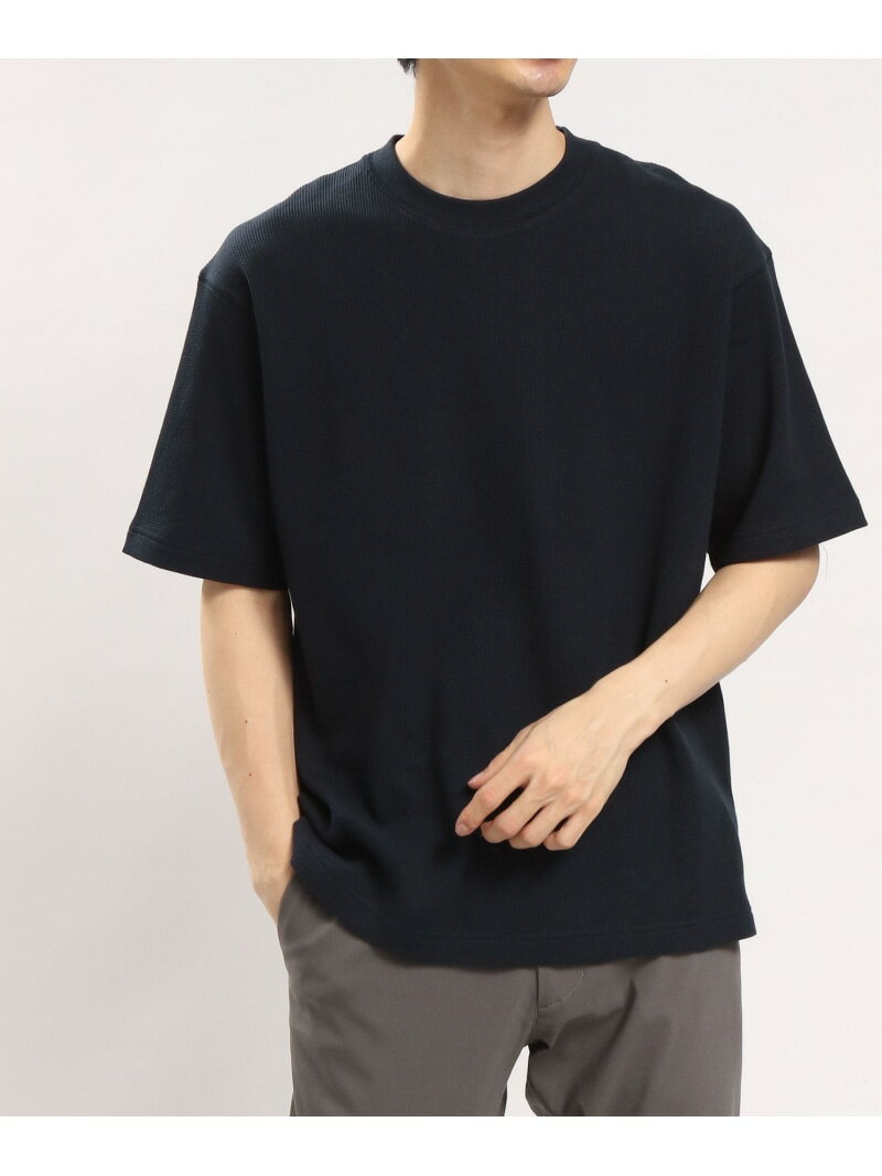 【SALE／15%OFF】GLOBAL WORK Smile Seed Store ワッフルTシャツ半袖/180997 グローバルワーク スマイルシードストア トップス カットソー・Tシャツ ネイビー グレー ベージュ カーキ【RBA_E】