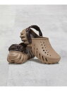 FUSE 【CROCS/クロックス】ECHO CLOG メンズ ビギ シューズ・靴 サンダル ベージュ ブラック【送料無料】