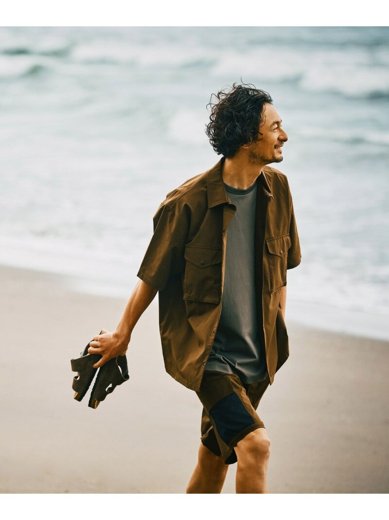 B:MING by BEAMS 【セットアップ対応】ランド アンド ウォーター メッシュ シャツ |スポーツ ヨガ ランニング 快適 リラックス 25ss きれいめ ギフト プール 海 ラッシュガード セットアップ ビーミング ライフストア バイ ビームス トップス シャツ・ブラウス【送料無料】