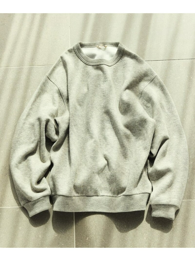 【SALE／10%OFF】FREAK'S STORE リラックスフィット ウォッシャブル ウール コットン クルーネックスウェット 25AW フリークスストア トップス スウェット・トレーナー グレー ブラック オレンジ ホワイト【RBA_E】【送料無料】(4)